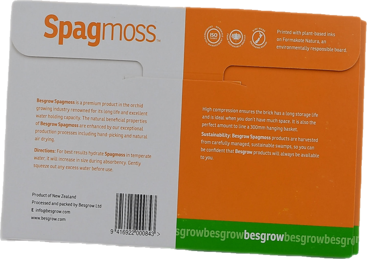 Sphagnum Moos Neuseeland 100g