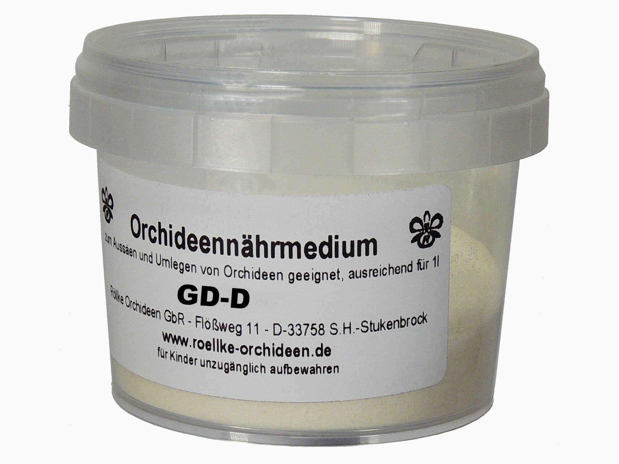 orchideen aufbewahren Aussaat- & Nährmedium GD-D — Ecuagenera Europe GmbH