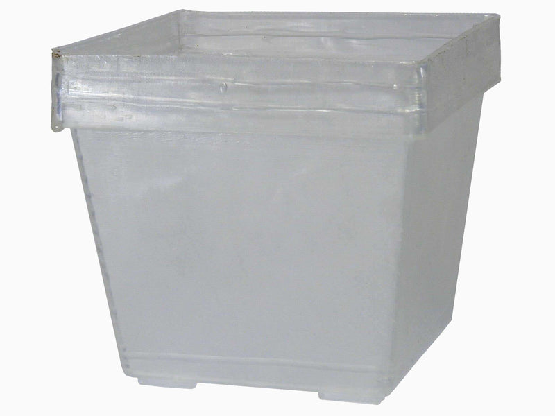 Rechtecktopf transparent  6cm