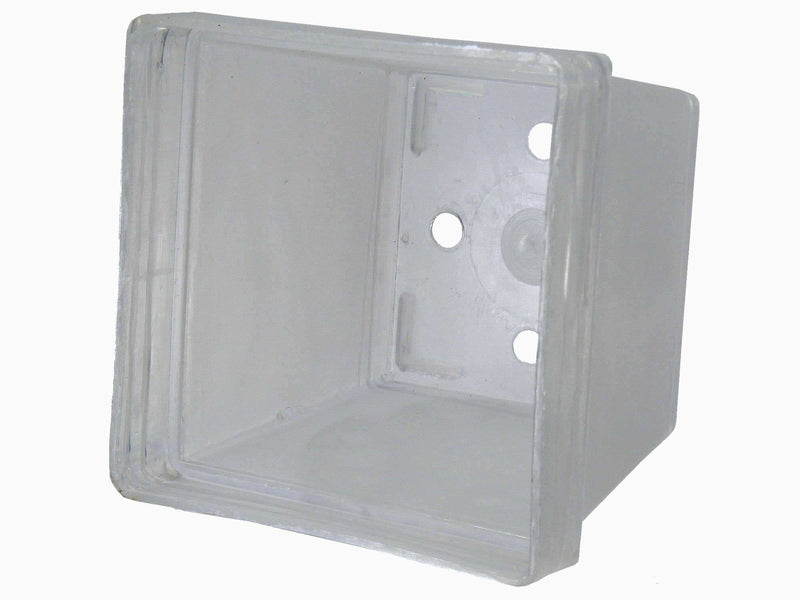 Rechtecktopf transparent  6cm