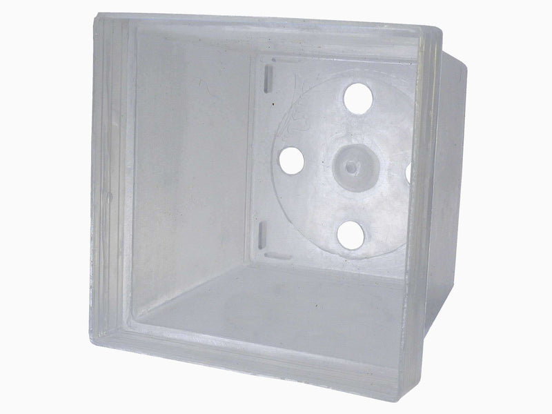 Rechtecktopf transparent  8cm